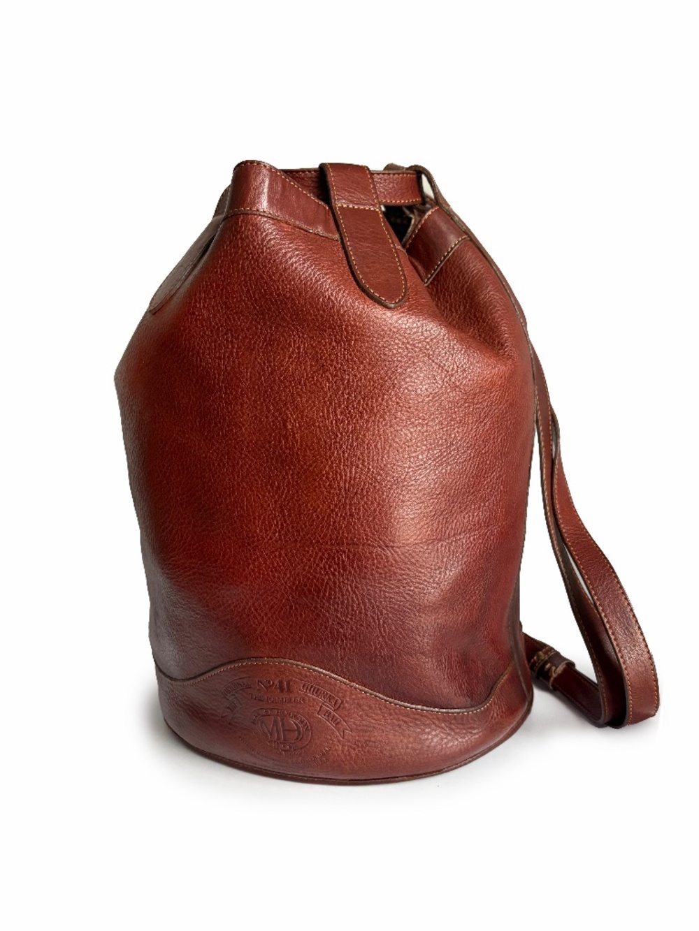 Vintage Ghurka Marley Hodgson Rambler No. 41 Leather Convertible Sling Bag Rare